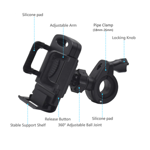 Soporte antideslizante para teléfono móvil, accesorio de montaje universal para bicicleta - Product Image 4