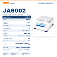 Balance numérique de précision 0,01g 600g Unités g kg 18 unités Fonction tare Comptage Distributeur en gros pour laboratoire