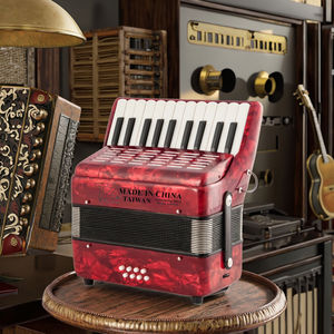 Acordeão Diatônico Infantil TZ TZ-8 de Madeira com 22 Teclas e 8 Baixos, Inclui Alça e Mochila, Instrumento Musical Portátil Colorido de Alta Qualidade - Product Image 6