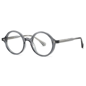 28019 Gafas de Moda de Alta Calidad, Clásicas, Retro, con Marco Redondo TR90 para Mujer y Hombre, Multicolor, Anti Luz Azul, Monturas Ópticas - Product Image 4