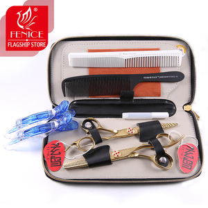 De aleación de titanio de tornillo de pelo tijeras de corte profesional adelgazamiento tijeras Kit - Product Image 5