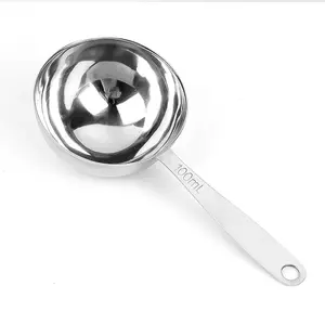 China Hotel and Restaurant Supplier 100ML Measuring Spoon Metal Stainless Steel Coffee Scoops