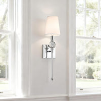 Apliques de pared de dormitorio de fondo de sala de estar de decoración OEM, juegos de 2 lámparas de pared Led, luces de pared de tela Interior para el hogar