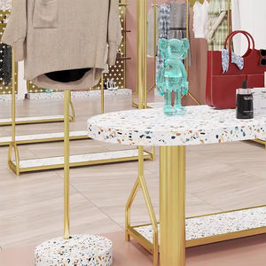 कपड़ों की शॉपिंग मॉल स्टोर खड़े धातु अलमारिका परिधान प्रदर्शन रैक - Product Image 4