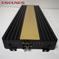 Amplificateur de voiture de conception coréenne 5000Wrms à 0,5 ohm, sortie de basses stable, amplificateur audio de voiture monobloc pour caisson de basses de voiture