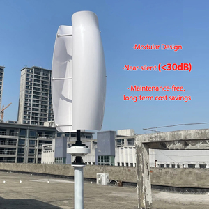 กังหันลมแบบทิวลิป 48v 220v แกนตั้ง 10kw 8kw 5kw เครื่องกำเนิดไฟฟ้าพลังงานลมสำหรับใช้ในบ้าน RX-TL 5kw 10kw กังหันลมแบบตั้ง - Product Image 3