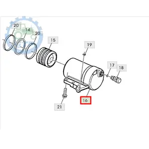 Cylindre avec prise RE42482, pour tracteur John Deere, 24 pièces, de haute qualité