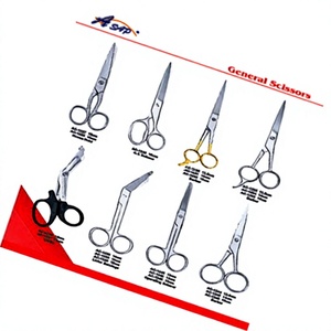 Ciseaux de coiffure professionnels Asap pour droitiers, en acier inoxydable, lame 4Cr13, pointe acérée, manche long, pour salon et barbier - Product Image 1