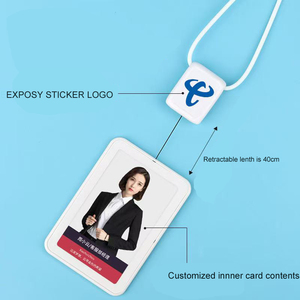 VENTA CALIENTE NUEVA LLEGADA Nuevo portatarjetas <span class=keywords><strong>de</strong></span> identificación con correa <span class=keywords><strong>de</strong></span> Cordón <span class=keywords><strong>de</strong></span> cuello desmontable y llavero <span class=keywords><strong>de</strong></span> Clip <span class=keywords><strong>de</strong></span> carrete <span class=keywords><strong>de</strong></span> insignia retráctil - Product Image 5