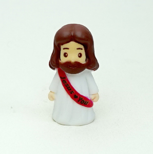 Nueva Llegada, Venta Caliente, Adorno de Escritorio con Lazo Colorido con la Frase 'Jesús Te Ama', Miniaturas de Resina de Jesús, Adornos para Regalo Religioso - Product Image 6