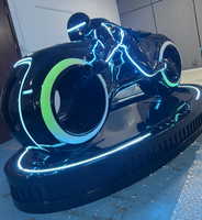 Ktv bar livehouse Tavern Restaurant Glow-in-the-dark moto sculpture décoration dynamique voiture de course décoration lumineuse