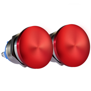 Mushroom Push Button Switch 22mm Industrial Control System Component With NO Contact And Momentary Action - Product Image 1