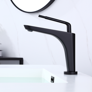 Minwei in ottone di nuova concezione rubinetti <span class=keywords><strong>lavabo</strong></span> <span class=keywords><strong>lavabo</strong></span> <span class=keywords><strong>lavabo</strong></span> a foro singolo colore nero rubinetto per bagno di lusso <span class=keywords><strong>lavabo</strong></span> rubinetto - Product Image 3