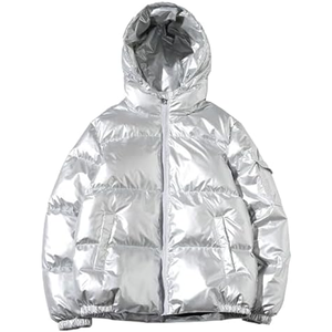 Veste matelassée brillante pour homme femme unisexe Hiver Chaude Légère Isolée Vêtement d'extérieur tendance - Product Image 1