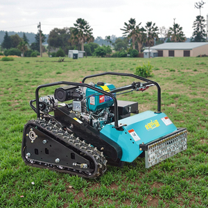 Industrial Grade 196cc <b>Remote</b> <b>Control</b> Lawn <b>Mower</b> With Tea Mountain <b>Track</b> & Engine Fruit Grass Crusher Ymn21 4-stro - Product Image 2
