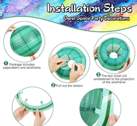 Planète papier lanternes système solaire espace extra-atmosphérique décorations de fête pour enfants espace thème fête anniversaire chambre décoration suspendue