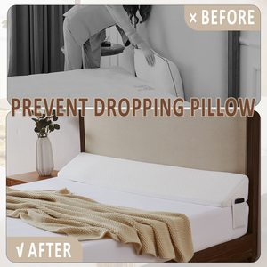 Kingworth Giường Nêm Gối Stopper Đầu Giường Tam Giác Bolster Gối Nêm Nệm Nêm Gối Giường Khoảng cách Phụ - Product Image 3