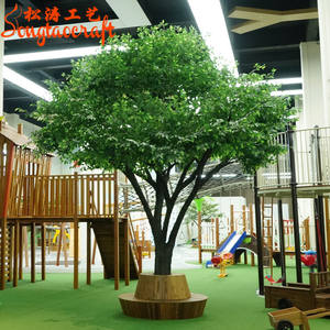 Grand <span class=keywords><strong>olivier</strong></span> artificiel de 18 pieds, plante ficus, fibre de verre, tronc d'arbre, arbre artificiel pour la décoration intérieure ou paysagère - Product Image 1