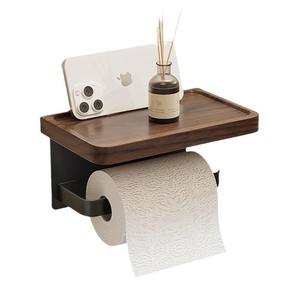 Dispensador de Papel Higiénico Multifuncional de Plástico para Montar en la Pared, Estante Autoadhesivo para Papel Higiénico - Product Image 1