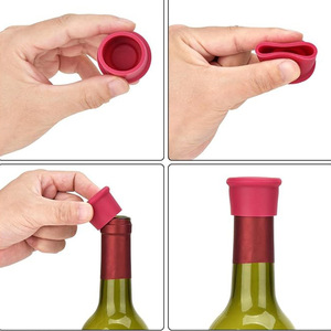 <span class=keywords><strong>Bouchon</strong></span> de bouteille de bière élastique avec logo personnalisé <span class=keywords><strong>bouchon</strong></span> de bouteille indéformable <span class=keywords><strong>bouchon</strong></span> de bouteille de vin rouge rond en silicone scellé non respirant - Product Image 4