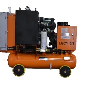 kaishan brand diesel engine power 7 bar air compressor 185 cfm for drilling borehole trade