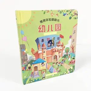 Wholesale Factory Custom Glossy Paperboard Printing Children Cardboard Lift Flap Stories Book