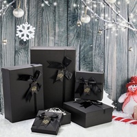 Grande boîte d'emballage personnalisée en papier kraft à fermeture ruban pour robes de mariée parfums bijoux bougies-Boîtes cadeaux pliantes à plat avec logo