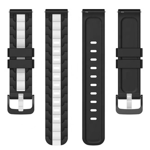 Correa de silicona transpirable de 20mm para Samsung <span class=keywords><strong>Galaxy</strong></span> <span class=keywords><strong>Watch</strong></span> 6 <span class=keywords><strong>5</strong></span> 4, Correa deportiva colorida, pulsera de reloj - Product Image 2