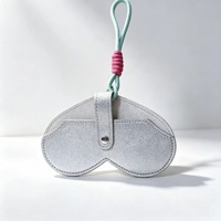 Étui à lunettes portable en cuir écologique, fin et élégant, pochette souple pour lunettes, organisateur personnalisé pour lunettes de vue