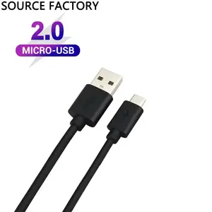 Kabel data usb pengisi daya ponsel, kabel pengisian daya usb mikro kelas pendek untuk Samsung android