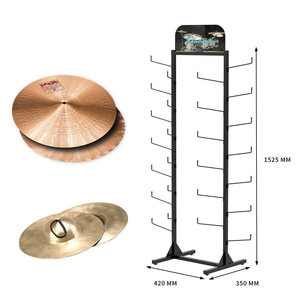 ชั้นวางเครื่องดนตรีแบบตั้งพื้นโลหะ 8 ชั้น แบบสั่งทำพิเศษ เคลือบด้วย<span class=keywords><strong>ผง</strong></span> สำหรับวางอุปกรณ์เสริ<span class=keywords><strong>ม</strong></span>เครื่องดนตรี เช่น <span class=keywords><strong>ฉาบ</strong></span> กลอง และอื่นๆ - Product Image 4