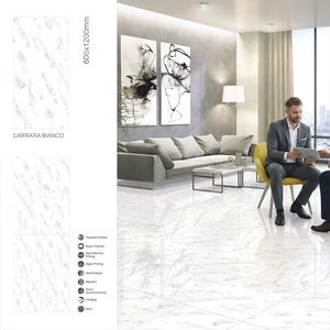 Azulejos de Porcelana Calacatta Blanco Brillante de 24x48 Pulgadas, Pulidos para Pisos y Paredes, para Proyectos de Interiores de Lujo - Product Image 6