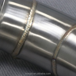 Superior Quality BENZ AMG AMG E63 W213 M178 Straight Downpipe Sus304 Gold Fish Scale Welded with Heat Shield - Product Image 2