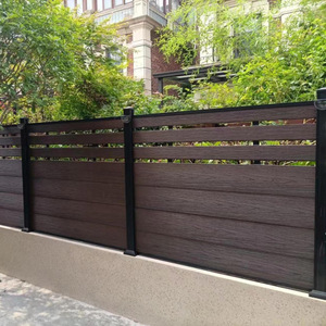 WPC Çit Ahşap Plastik Kompozit Çit Hava Koşullarına Dayanıklı Özel Boyut Mevcut Dış Mekan Kapısı veya Araba Yolu Girişi için - Product Image 2