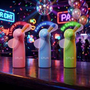 Ventilatore LED Luminoso, Mini Gadget per Feste, Bomboniere di Compleanno, Ingrosso, Colorato Lampeggiante per Balli e Rave - Product Image 6