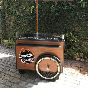 Chariot de bonbons détachable personnalisé Chariot de rue mobile en métal Chariot de barbecue pour les entreprises - Product Image 5