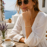 Bracelet en acier inoxydable 316L plaqué or 18K PVD, chaîne serpent et blé, avec fermoir mousqueton, bijoux délicats pour femme, personnalisable OEM
