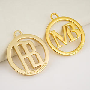 Llavero de aleación de Zinc de diseño profesional, accesorios para bolsos, etiqueta de marca de Metal personalizada, llavero colgante redondo de Metal con gancho - Product Image 6