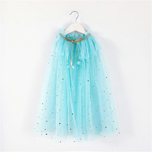Cape de princesse colorée pour filles, cape en tulle pour enfants pour Halloween, Noël, fêtes - Product Image 4