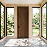 Portes de chambre en MDF finies avec peinture émaillée colorée par le fabricant, kit d'installation, bois massif intérieur