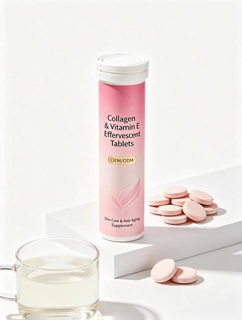 Collagen Vitamin E Effervescent Tablets, Skin Brightening & Anti-Aging, OEM Private Label