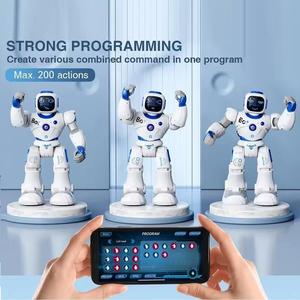 Juguete Educativo para Niños, <span class=keywords><strong>Robot</strong></span> Deslizante de Cuatro Ruedas, Programable, Interactivo, Controlado por Voz, con Aplicación DIY - Product Image 5