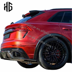 Car Styling Fibra de carbono <span class=keywords><strong>ABT</strong></span> Style Front Lip Canards Difusor trasero Puntas de escape Kit de carrocería para au-di <span class=keywords><strong>Q8</strong></span> RSQ8 Bodykit - Product Image 6