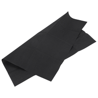 Serviettes d'invité en lin écologique personnalisé jetables 1 pli serviettes en papier Airlaid noir pour le dîner de mariage