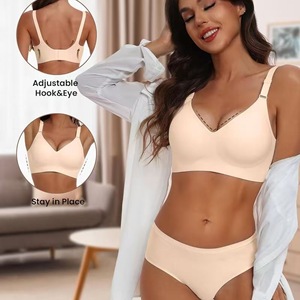 <span class=keywords><strong>Soutien</strong></span>-<span class=keywords><strong>gorge</strong></span> <span class=keywords><strong>push</strong></span>-<span class=keywords><strong>up</strong></span> sans armatures en maille fine pour femme grande taille, col en V, respirant, sans couture, dos en U, pour poitrine généreuse – Meilleures ventes - Product Image 2