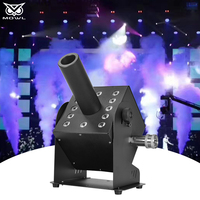 Ensemble de machines à jets de CO2 LED RGB 12x3W à double interface DMX pour effets de scène, DJ, bar, boîte de nuit, spectacle, concert