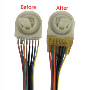 Injection professionnelle basse pression pour faisceaux de câbles USB connexions de fils matériau de boîtier en cuivre PC/ABS pour PCB - Product Image 4