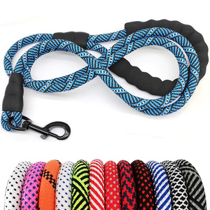 Yumuşak yastıklı kolu ile lüks naylon evcil hayvan tasması kalın kurşun ve ağır halat büyük orta küçük yavru için ücretsiz örnek köpek tasma - Product Image 1