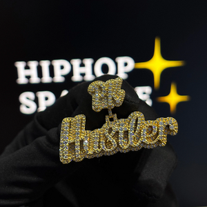 จี้ห้อยคอพรีเมียม Husttler Bling พร้อมตัวล็อค PK ประดับเพชร VVS Moissanite และเงินแท้ 925 เครื่องประดับฮิปฮอป - Product Image 4