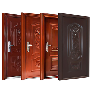 <span class=keywords><strong>Porte</strong></span> d'entrée extérieure en acier anti-effraction sur mesure pour appartement, certifiée CE/UL, options modernes ignifuges, finition élégante - Product Image 1